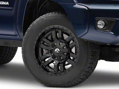 Fuel Wheels Sledge Gloss and Matte Black 6-Lug Wheel; 18x9; -12mm Offset (05-15 Tacoma)