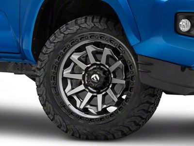 Fuel Wheels Covert Matte Gunmetal with Black Bead Ring 6-Lug Wheel; 20x10; -18mm Offset (16-23 Tacoma)