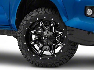 Fuel Wheels Lethal Satin Black Milled 6-Lug Wheel; 20x10; -24mm Offset (16-23 Tacoma)
