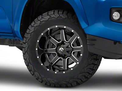 Fuel Wheels Maverick Gloss Black Milled 6-Lug Wheel; 17x9; -12mm Offset (16-23 Tacoma)