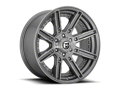 Fuel Wheels Rogue Platinum Brushed Gunmetal 6-Lug Wheel; 20x9; 1mm Offset (16-23 Tacoma)