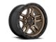 Fuel Wheels Ammo Matte Bronze with Black Bead Ring 6-Lug Wheel; 17x9; 1mm Offset (2024 Tacoma)