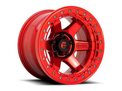 Fuel Wheels Block Beadlock Candy Red 6-Lug Wheel; 17x9; -15mm Offset (2024 Tacoma)