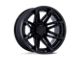 Fuel Wheels Fusion Forged Brawl Matte Black with Gloss Black Lip 6-Lug Wheel; 22x10; -18mm Offset (2024 Tacoma)
