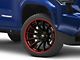 Fuel Wheels Fusion Forged Burn Matte Black with Candy Red Lip 6-Lug Wheel; 22x10; -18mm Offset (2024 Tacoma)