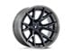 Fuel Wheels Fusion Forged Catalyst Gloss Black Brushed Dark Tinted Clear 6-Lug Wheel; 20x9; 1mm Offset (2024 Tacoma)