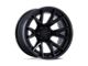 Fuel Wheels Fusion Forged Catalyst Matte Black with Gloss Black Lip 6-Lug Wheel; 22x12; -44mm Offset (2024 Tacoma)