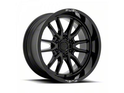 Fuel Wheels Clash Gloss Black 6-Lug Wheel; 24x12; -44mm Offset (2024 Tacoma)