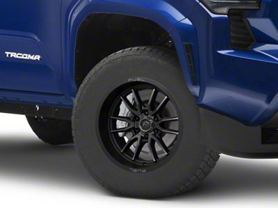 Fuel Wheels Clash Matte Black Double Dark Tint 6-Lug Wheel; 17x9; -12mm Offset (2024 Tacoma)