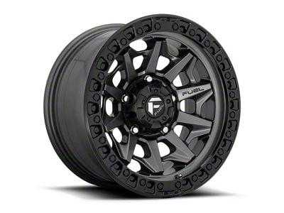 Fuel Wheels Covert Matte Gunmetal Black Bead Ring 6-Lug Wheel; 18x9; 20mm Offset (2024 Tacoma)