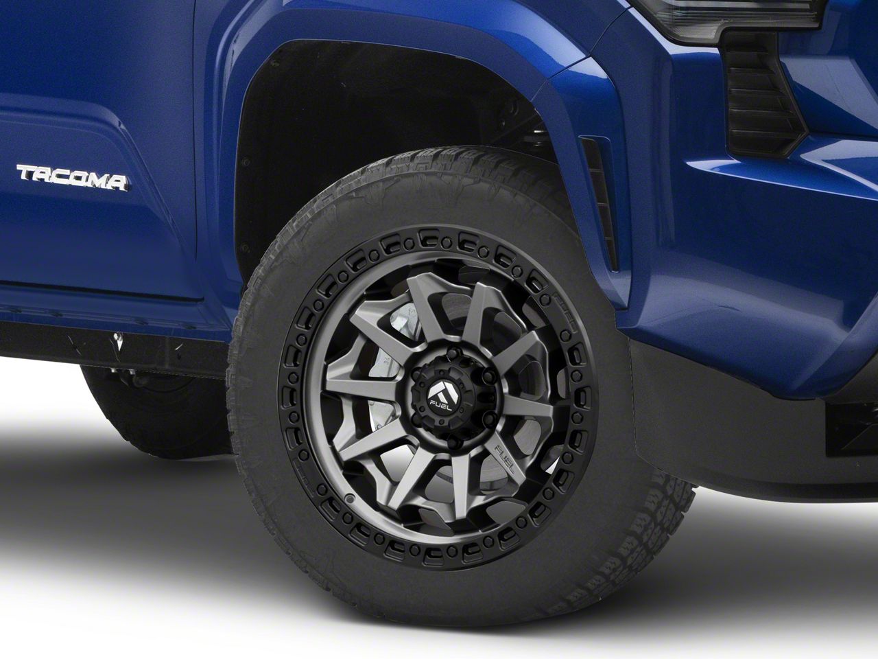 Fuel Wheels Tacoma Covert Matte Gunmetal with Black Bead Ring 6-Lug ...