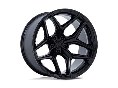 Fuel Wheels Flux Gloss Black 6-Lug Wheel; 22x9.5; 20mm Offset (2024 Tacoma)