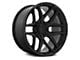 Fuel Wheels Fusion Forged Flux Blackout 6-Lug Wheel; 17x9; 1mm Offset (2024 Tacoma)