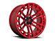 Fuel Wheels Heater Candy Red Machined 6-Lug Wheel; 18x9; 1mm Offset (2024 Tacoma)