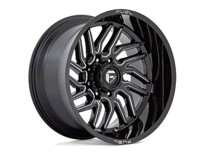 Fuel Wheels Hurricane Gloss Black Milled 6-Lug Wheel; 20x9; 1mm Offset (2024 Tacoma)