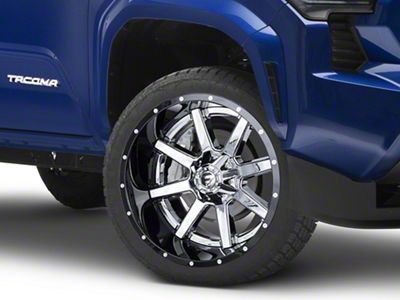 Fuel Wheels Maverick Chrome with Gloss Black Lip 6-Lug Wheel; 22x14; -70mm Offset (2024 Tacoma)