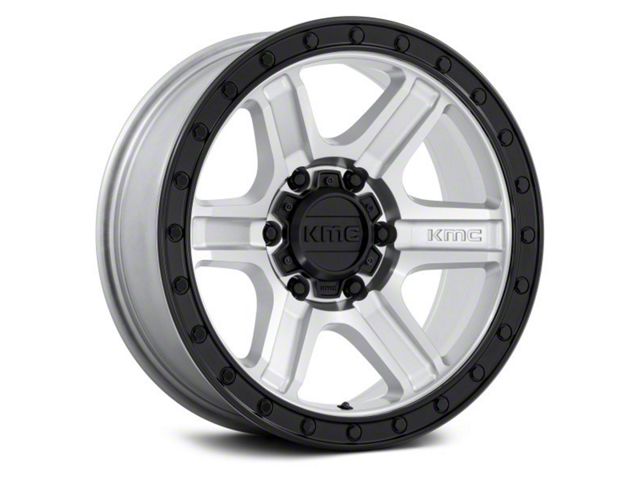 Fuel Wheels Outrun Machined with Gloss Black Lip 6-Lug Wheel; 18x9; 18mm Offset (2024 Tacoma)