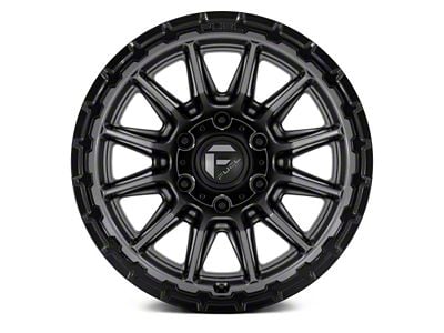 Fuel Wheels Piston Matte Gunmetal with Gloss Black Lip 6-Lug Wheel; 17x9; -12mm Offset (2024 Tacoma)