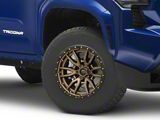 Fuel Wheels Rebel Matte Bronze with Black Bead Ring 6-Lug Wheel; 17x9; -12mm Offset (2024 Tacoma)