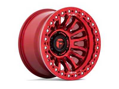 Fuel Wheels Rincon Beadlock Candy Red 6-Lug Wheel; 20x10; -48mm Offset (2024 Tacoma)