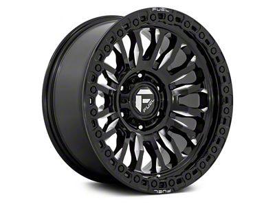 Fuel Wheels Rincon Gloss Black Milled 6-Lug Wheel; 17x9; 25mm Offset (2024 Tacoma)