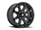 Fuel Wheels Siege Gloss Black Machined Double Dark Tint 6-Lug Wheel; 24x12; -44mm Offset (2024 Tacoma)
