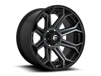 Fuel Wheels Siege Gloss Machined Double Dark Tint 6-Lug Wheel; 20x9; 1mm Offset (2024 Tacoma)