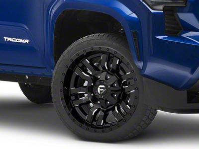 Fuel Wheels Sledge Gloss Black Milled 6-Lug Wheel; 22x9.5; 19mm Offset (2024 Tacoma)