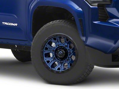 Fuel Wheels Traction Dark Blue with Black Ring 6-Lug Wheel; 17x9; -12mm Offset (2024 Tacoma)