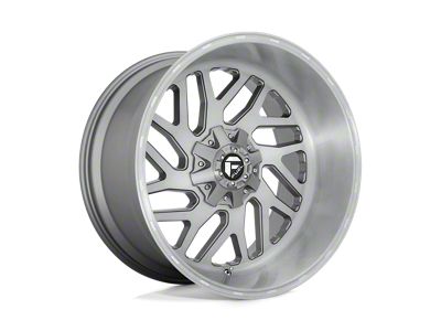 Fuel Wheels Triton Platinum Brushed Gunmetal with Tinted Clear 6-Lug Wheel; 20x12; -44mm Offset (2024 Tacoma)