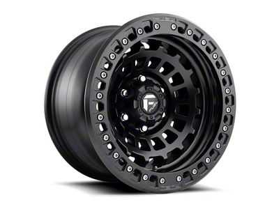 Fuel Wheels Zephyr Beadlock Matte Black 6-Lug Wheel; 17x9; -15mm Offset (2024 Tacoma)