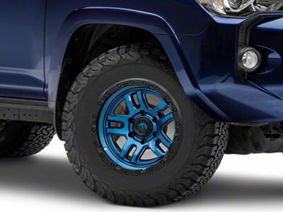 Fuel Wheels Ammo Gloss Blue with Black Bead Ring 6-Lug Wheel; 17x9; -12mm Offset (10-24 4Runner)