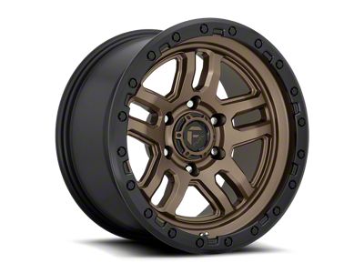 Fuel Wheels Ammo Matte Bronze with Black Bead Ring 6-Lug Wheel; 17x9; -12mm Offset (10-24 4Runner)