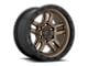 Fuel Wheels Ammo Matte Bronze with Black Bead Ring 6-Lug Wheel; 18x9; 1mm Offset (10-24 4Runner)