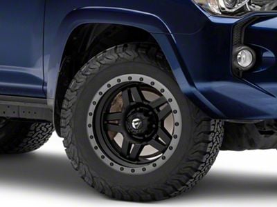 Fuel Wheels Anza Matte Black with Anthracite Ring 6-Lug Wheel; 18x9; 1mm Offset (10-24 4Runner)