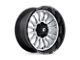 Fuel Wheels Arc Silver Brushed Face with Milled Black Lip 6-Lug Wheel; 22x10; -18mm Offset (10-24 4Runner)