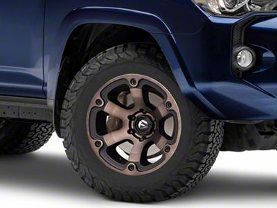 Fuel Wheels Beast Matte Black Machined with Dark Tint 6-Lug Wheel; 18x9; -12mm Offset (10-24 4Runner)