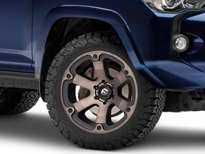 Fuel Wheels Beast Matte Black Machined with Dark Tint 6-Lug Wheel; 20x9; 1mm Offset (10-24 4Runner)