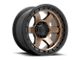 Fuel Wheels Block Matte Bronze with Black Ring 6-Lug Wheel; 17x9; -12mm Offset (10-24 4Runner)