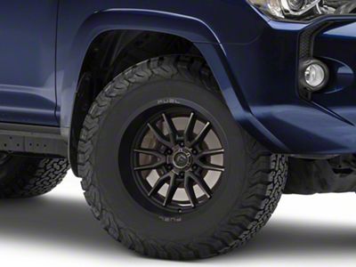 Fuel Wheels Clash Matte Black Double Dark Tint 6-Lug Wheel; 17x9; -12mm Offset (10-24 4Runner)