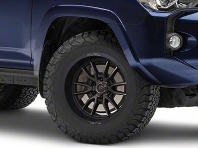 Fuel Wheels Clash Matte Black Double Dark Tint 6-Lug Wheel; 18x9; -12mm Offset (10-24 4Runner)