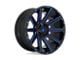 Fuel Wheels Contra Gloss Black with Blue Tinted Clear 6-Lug Wheel; 22x10; -19mm Offset (10-24 4Runner)