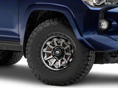 Fuel Wheels Covert Matte Gunmetal with Black Bead Ring 6-Lug Wheel; 17x8.5; 0mm Offset (10-24 4Runner)