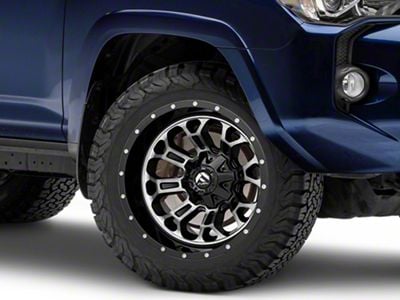 Fuel Wheels Crush Matte Black Machined 6-Lug Wheel; 20x9; 1mm Offset (10-24 4Runner)