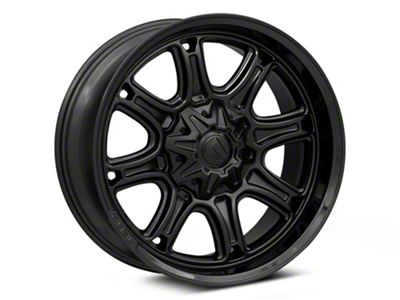 Fuel Wheels Darkstar Matte Black with Gloss Black Lip 6-Lug Wheel; 20x9; 1mm Offset (03-09 4Runner)