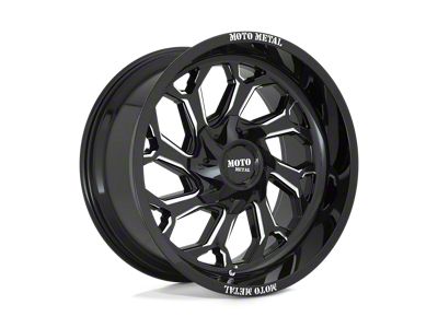 Fuel Wheels Flux Gloss Black Brushed Face with Gray Tint 6-Lug Wheel; 22x9.5; 20mm Offset (10-24 4Runner)