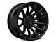 Fuel Wheels Fusion Forged Burn Matte Black with Gloss Black Lip 6-Lug Wheel; 22x12; -44mm Offset (03-09 4Runner)