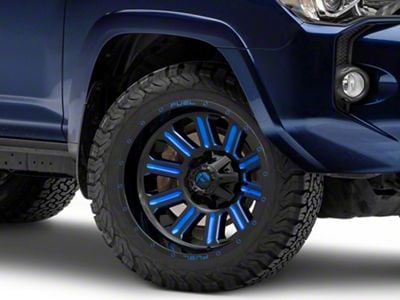 Fuel Wheels Hardline Gloss Black with Blue Tinted Clear 6-Lug Wheel; 20x10; -19mm Offset (10-24 4Runner)