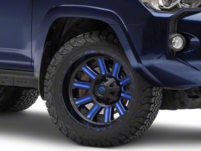 Fuel Wheels Hardline Gloss Black with Blue Tinted Clear 6-Lug Wheel; 20x9; 2mm Offset (10-24 4Runner)