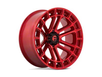 Fuel Wheels Heater Candy Red Machined 6-Lug Wheel; 22x10; -13mm Offset (10-24 4Runner)